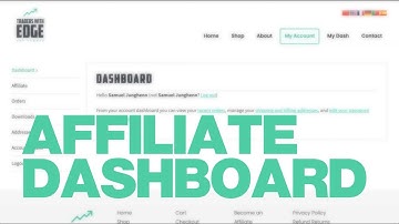 Affiliate Dashboard Walk Through (Make Money Online Today)
