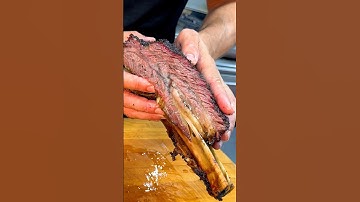 Chef teaches you how to make beef ribs! #bbq #meat #pitmaster #lownslow #cooking #food