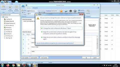 membuat soal menggunakan aplikasi Wondershare Quiz Creator