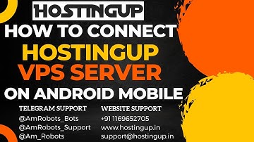 How To Connect Hostingup Vps On Mobile | Free Vps Connect | Host Your Telegram Bot On Android Device