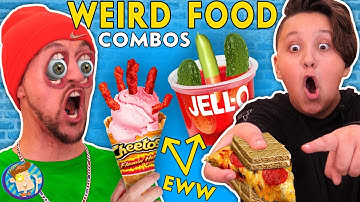 EATING WEIRD FOOD COMBINATIONS ~ What Taste Good/Bad? (FV FAMILY x INSTAGRAM FANS)