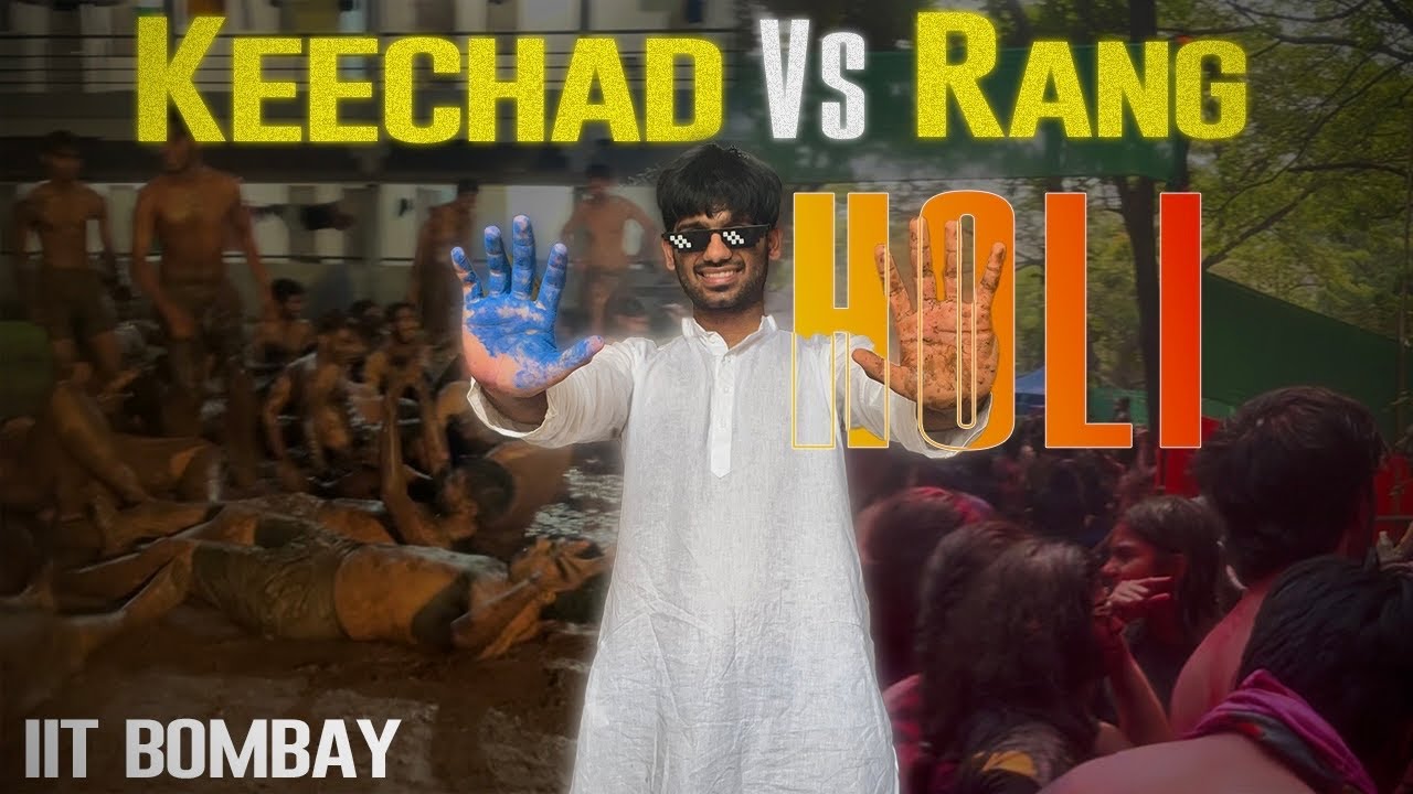 IITB ki holi is craziest 🫨!! | Holi Vlog | #holi #iitbombay