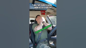 Military ranks leaving work after a hard day