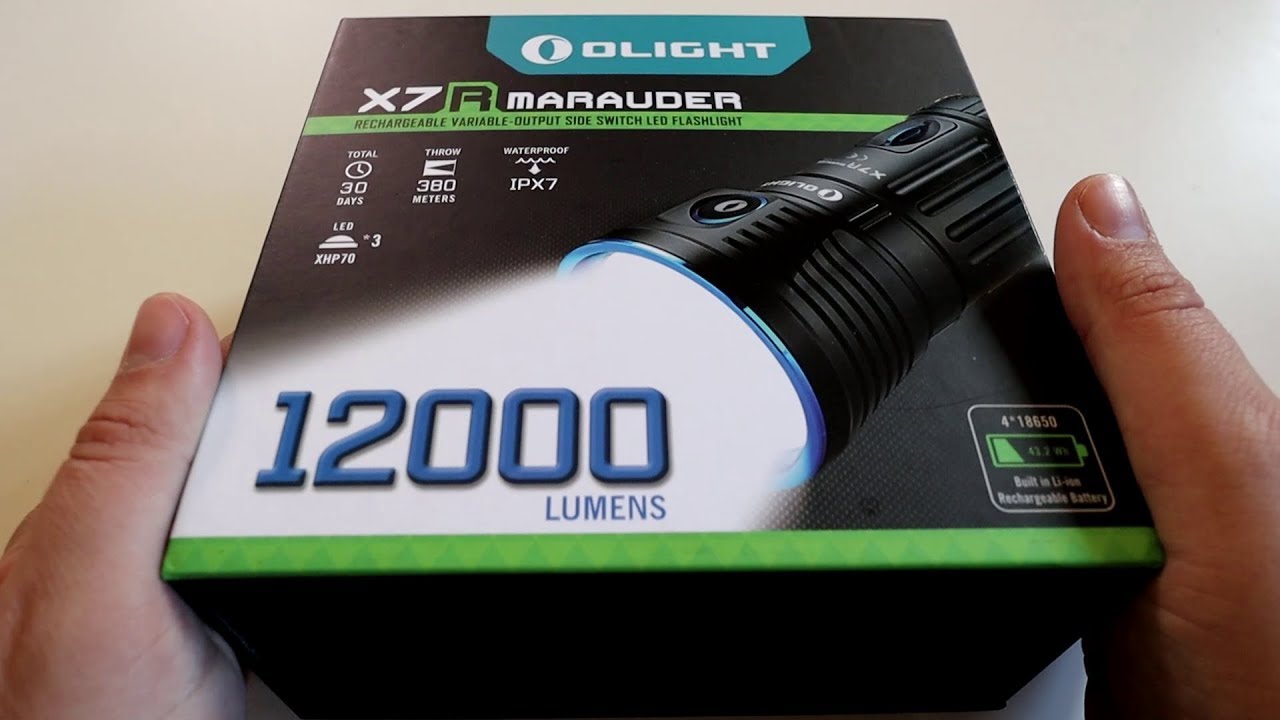 Olight Marauder X7R : la lampe torche PUISSANTE ! 