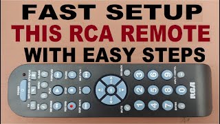 Program RCA Remote RCR3273E Easily