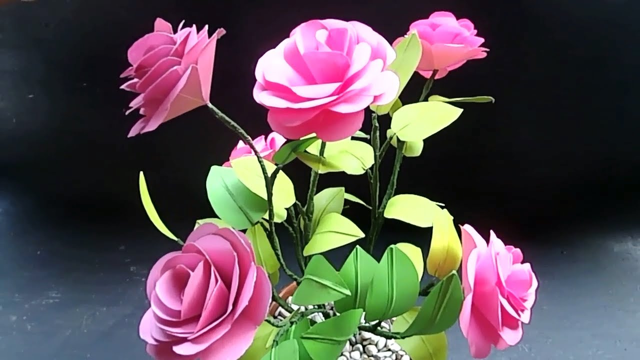  Kreasi  Bunga  Mawar Dari  Kertas  Origami  Dengan Mudah 