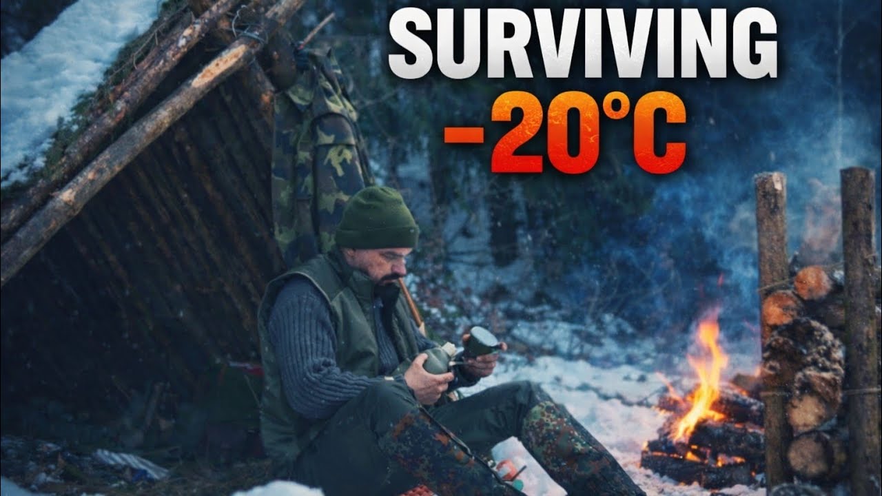 SOLO_WINTER_BUSHCRAFT__Surviving_the_COLD_in_my_A-frame_NATURAL_SHELTER 