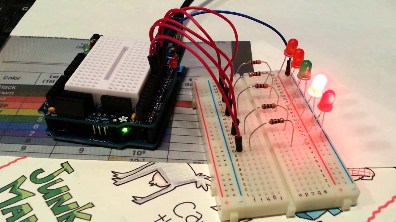 Arduino Modified Arduino using Adafruit's Proto Shield and modified