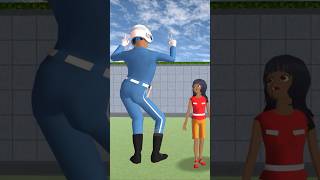 Mio dan pak polisi menari tuk tuk tuk #shorts