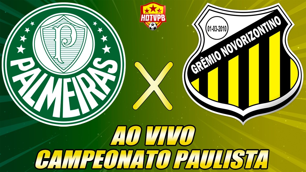 PALMEIRAS X NOVORIZONTINO AO VIVO CAMPEONATO PAULISTA - NARRAÇÃO