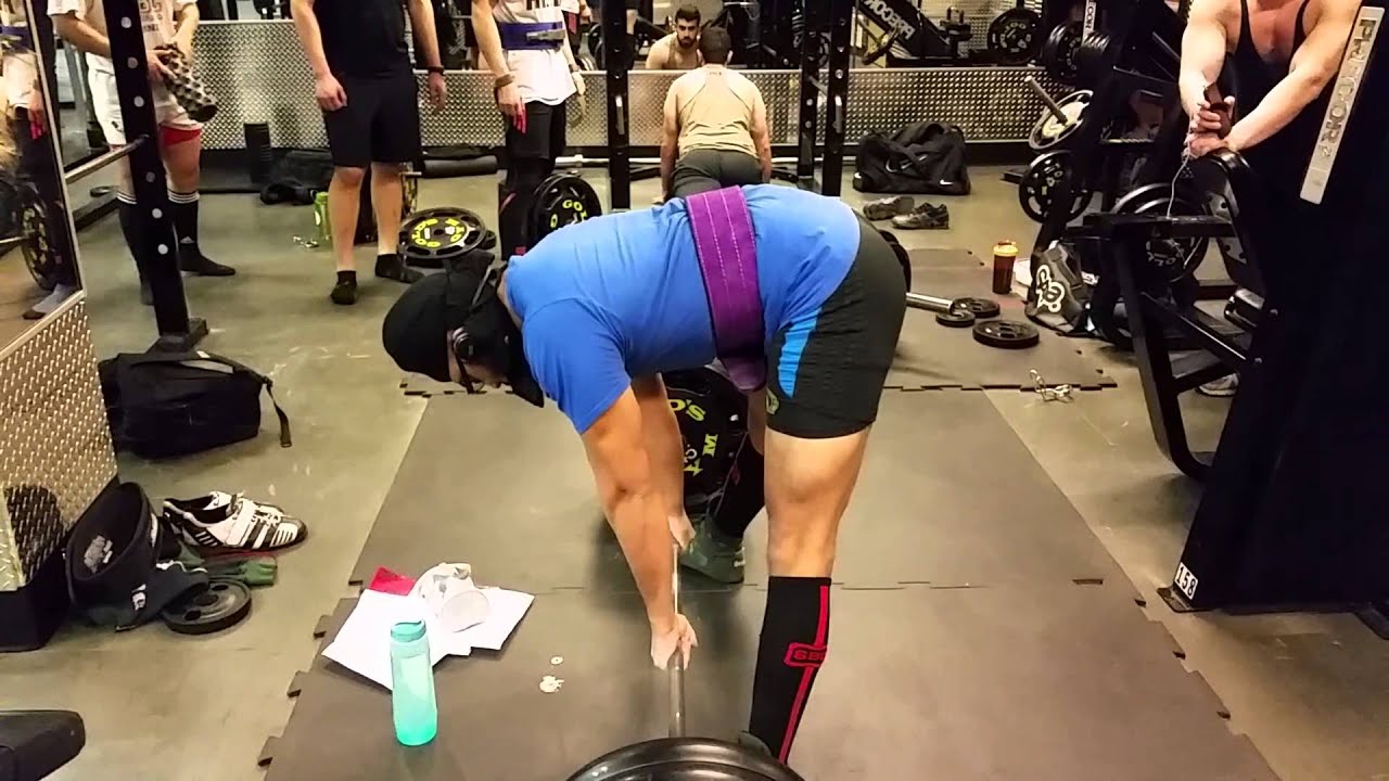 Deadlifts 445x2 PR @ 179.1lbs - 16 Days Out