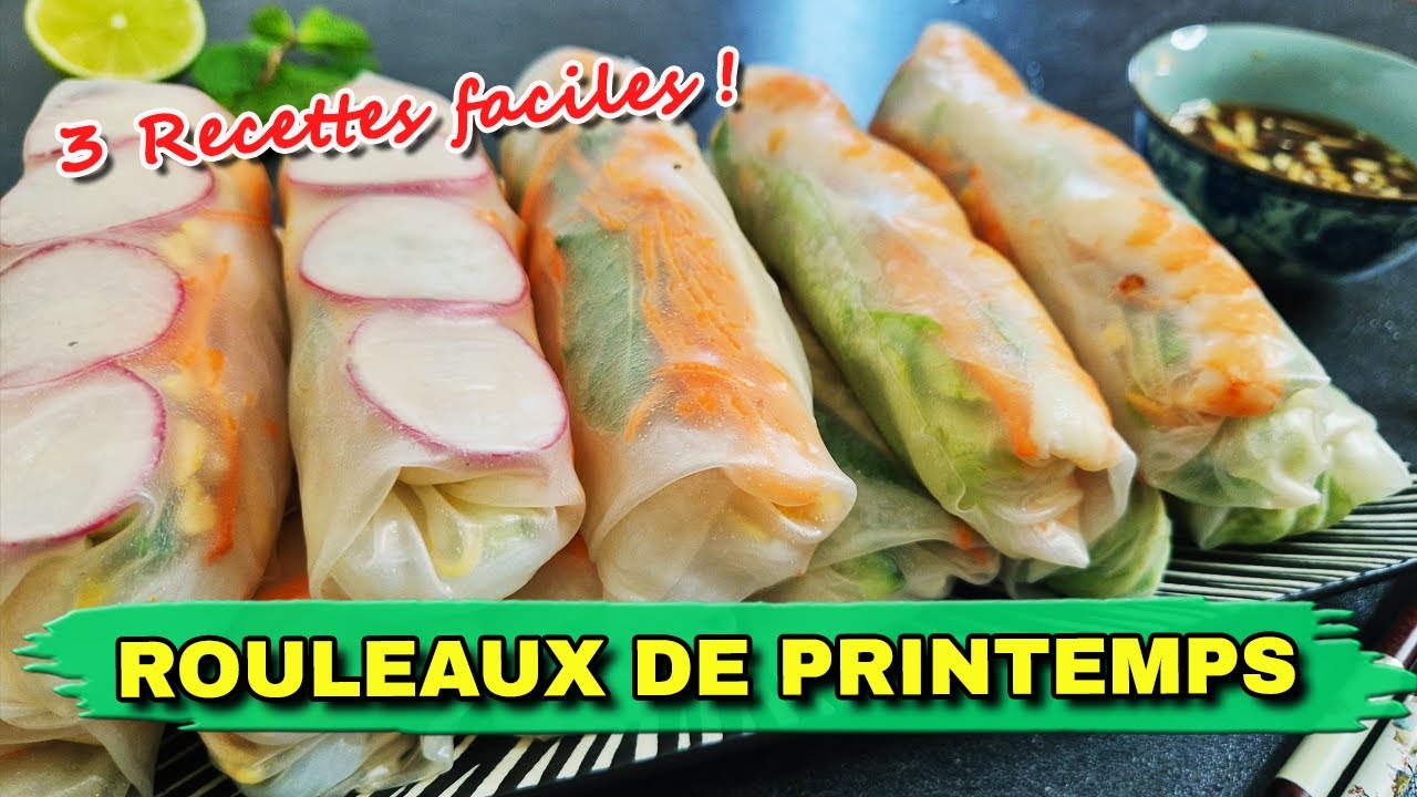 ROULEAUX DE PRINTEMPS aux Crevettes, au Poulet et au Tofu : Toutes les Astuces pour les réussir !