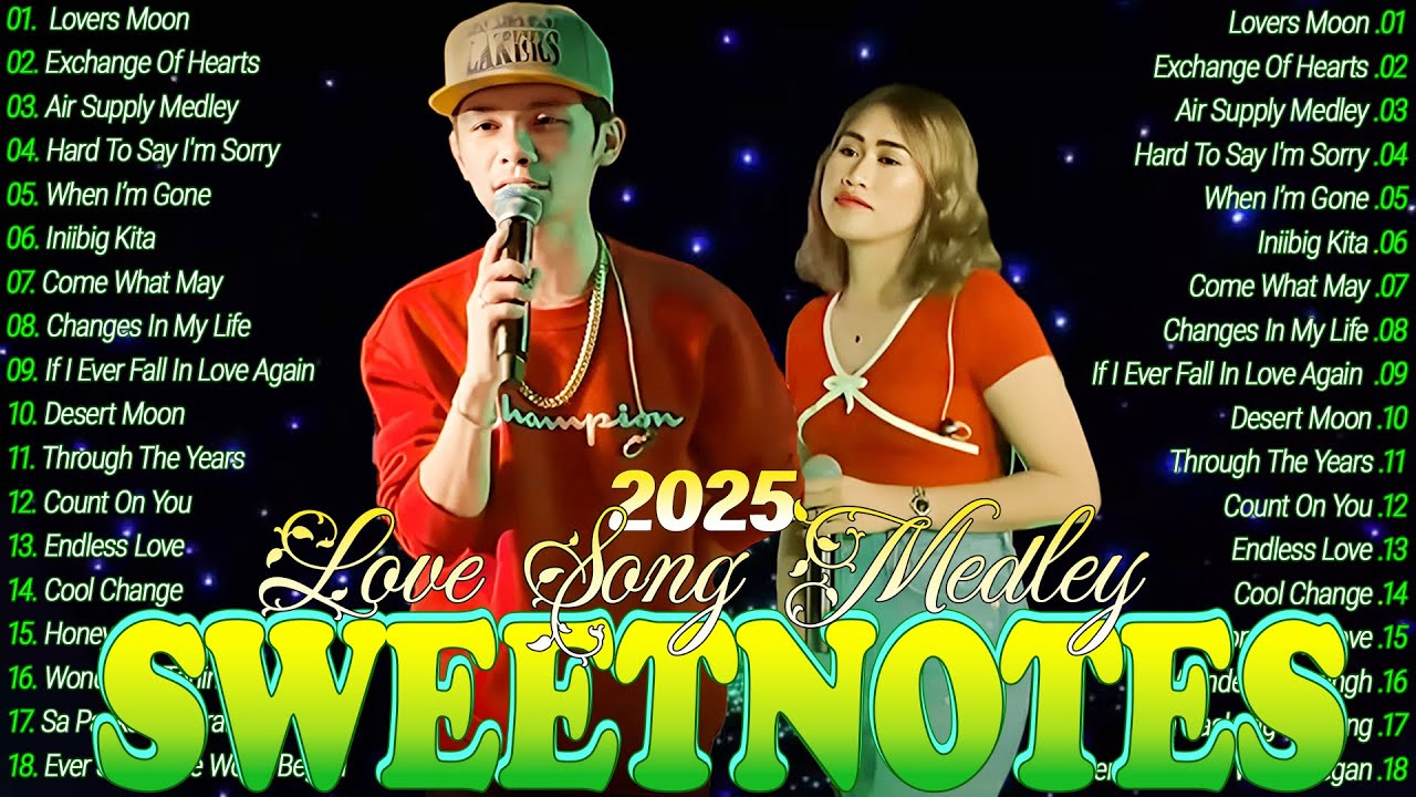 SWEETNOTES Music Live🎸Nonstop Love Song Medley🎸SWEETNOTES Cover Songs playlist with lyrics 2025