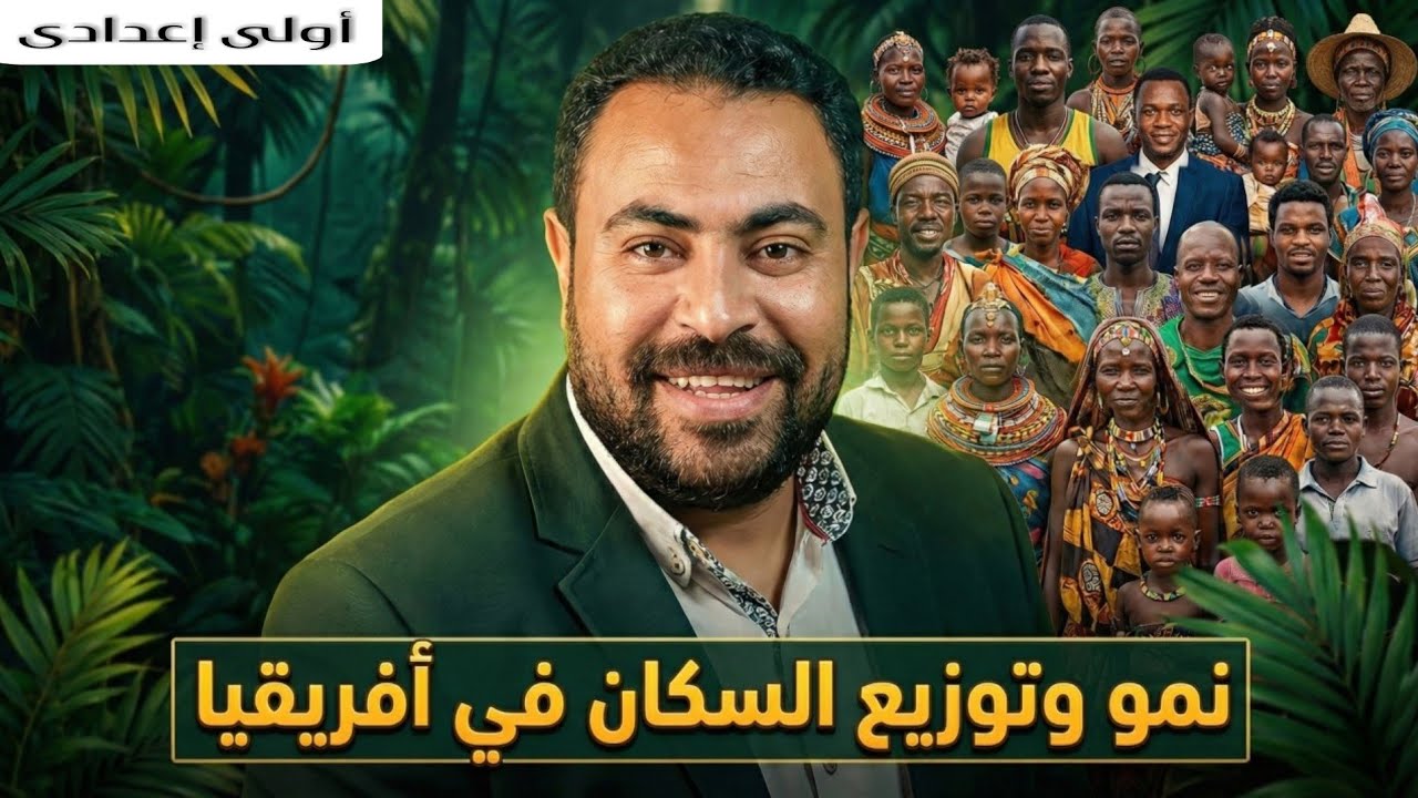 نمو وتوزيع سكان قارة إفريقيا اولى اعدادى | الترم الثاني