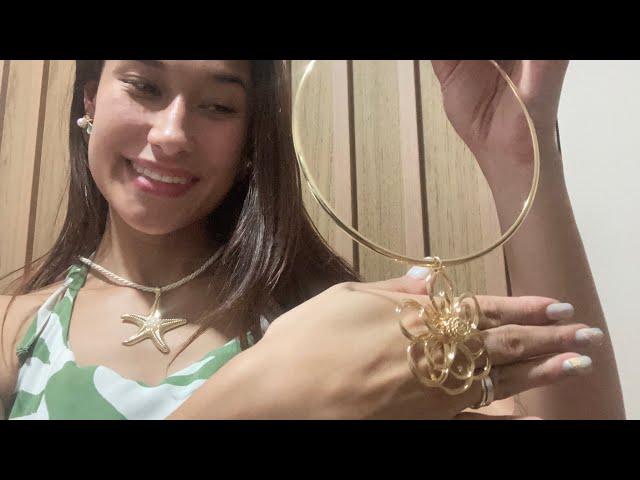 ASMR-mostrado meus colares 💎😍🌹🌸🌷
