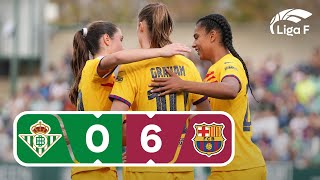Resumen del Real Betis Féminas vs FC Barcelona | Jornada 15 | Liga F