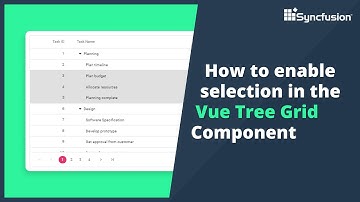 How to Enable Selection in the Vue Tree Grid Component