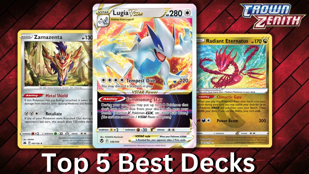 Top 5 BEST Decks In Crown Zenith! - YouTube