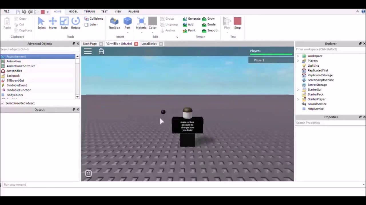 Roblox Orb Scripting Time Lapse Part 1 By Runtime Error - roblox admin orb script