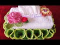 كروشيه مشروع نصف الشلة تكلفة أقل وعائد أفضل ( غطاء علبة مناديل )crochet tissue box cover