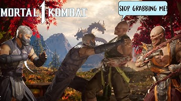 Trash Talker RAGE QUITS After Being GRABBED 25 TIMES IN MK1 - Mortal Kombat 1