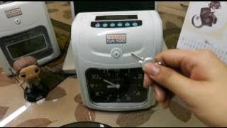 How to change the time (Bundy Clock CA100)