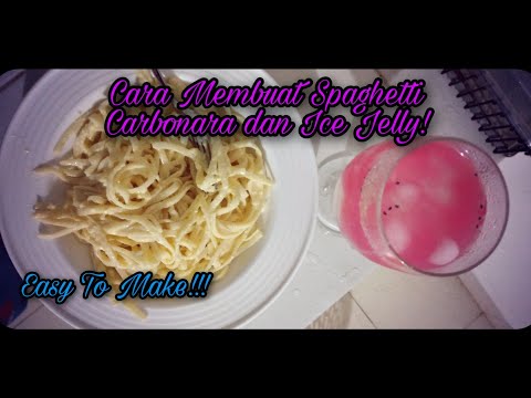 cara-membuat-spaghetti-carbonara-dan-ice-jelly!-#easytomake