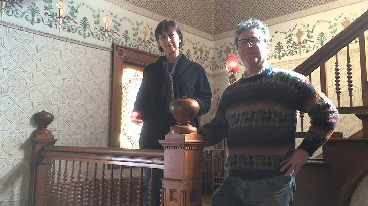 Leslie and Sherri Gregory play music in their hist...