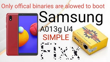 Samsung A1 core sm A013g stuck on boot logo fixed working method