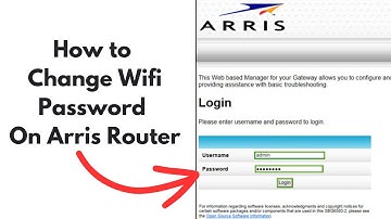 How to Change WiFi Password on Arris router