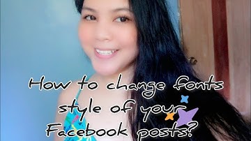 How to change fonts style of facebook posts_2021 few steps