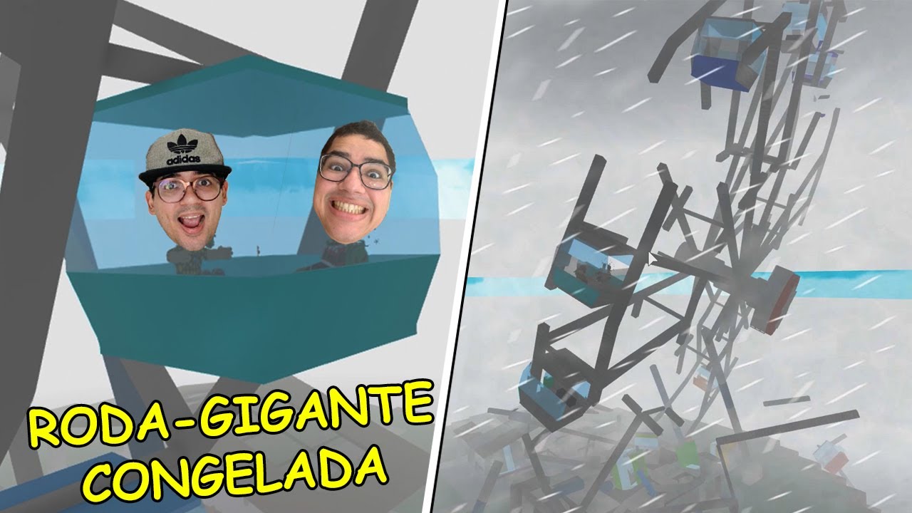 FICAMOS PRESOS NA RODA-GIGANTE CONGELADA!!! (Roblox - NATURAL DISASTER SURVIVAL)