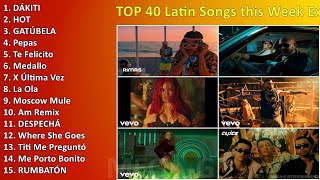 TOP 40 Latin Songs this Week _ Exitos Latinos 2023 - 2024 ~ Maiores Sucessos