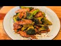How to cook Frozen Broccoli | How to cook Chicken and Broccoli Stir Fry in 10 min | KETO DINNER