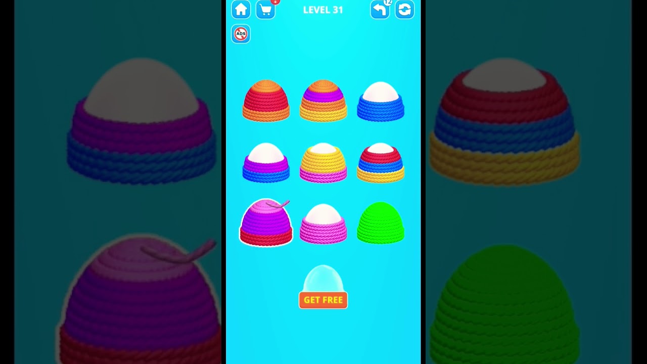 Cozy Knitting Color Sort Game #games