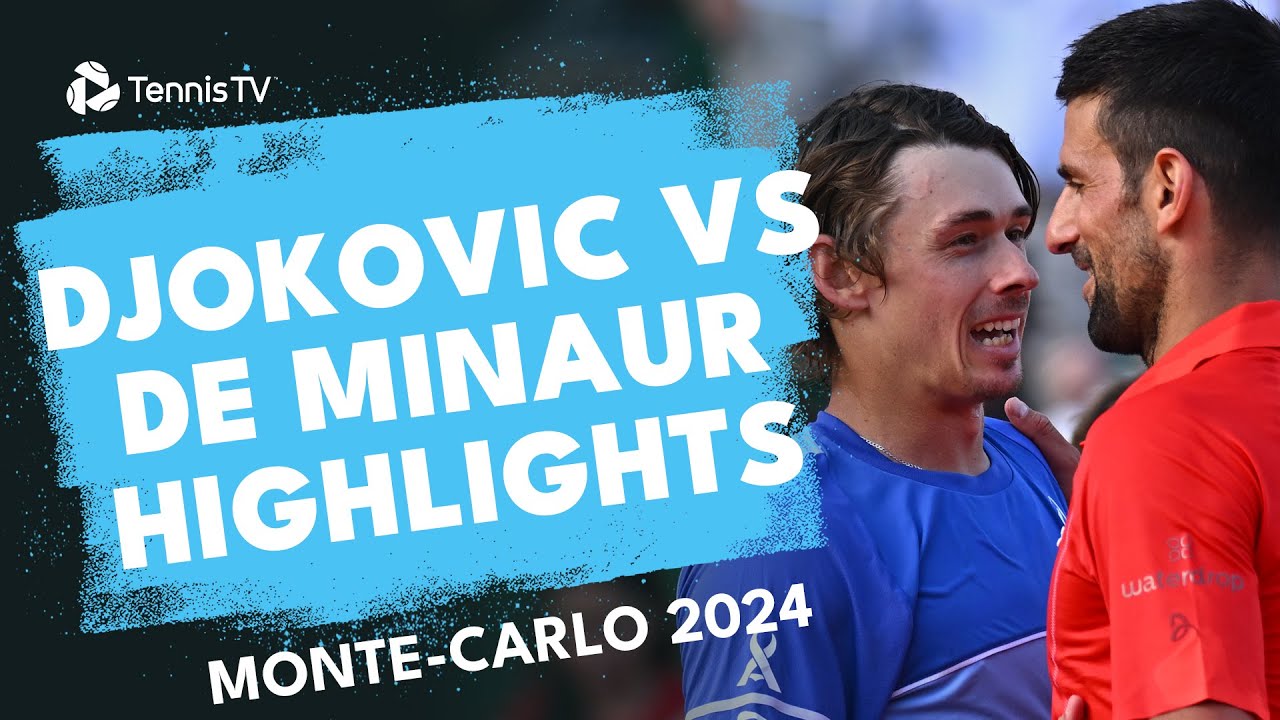Novak Djokovic vs Alex De Minaur Quarter-Final Highlights - 12,04,24