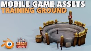 Making Mobile Game Assets | Making the Training Ground | Atlas Empires screenshot 5