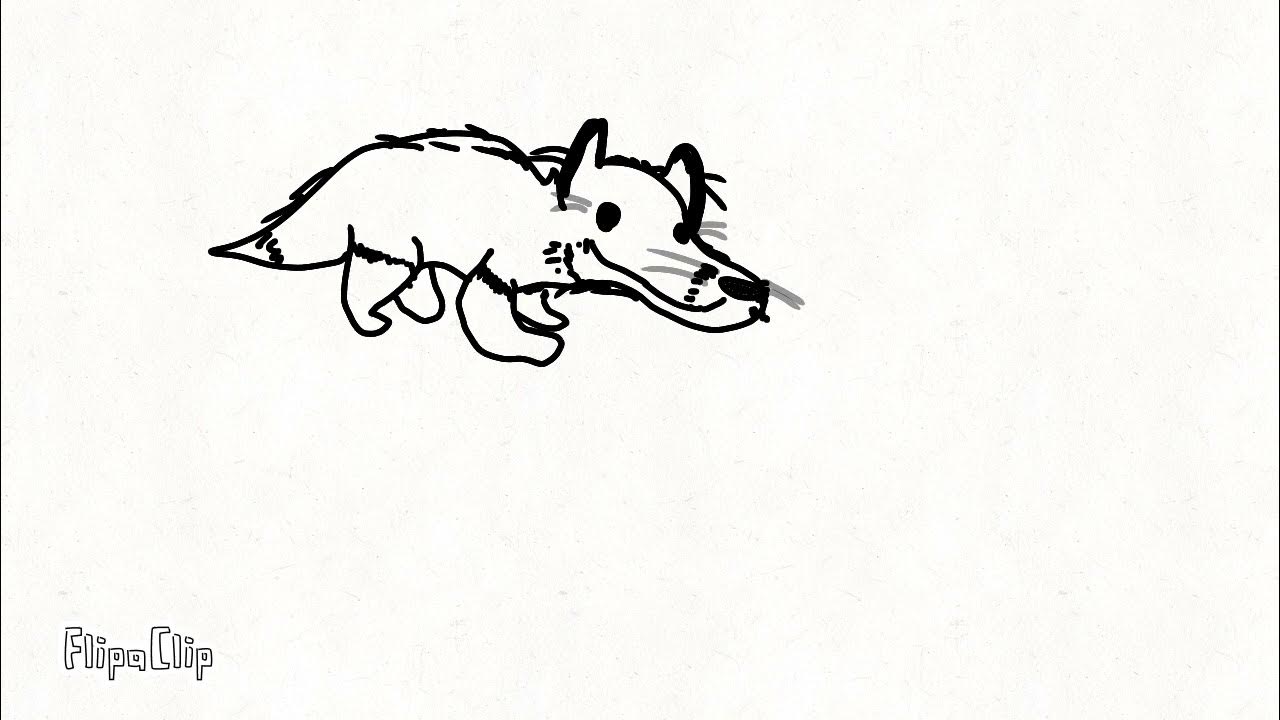 Fox jumping into snow - FlipaClip Animation - YouTube