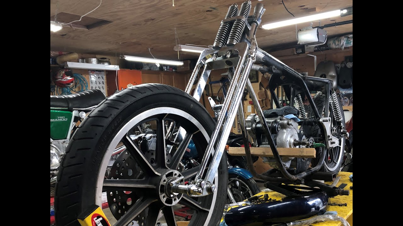 NORTON COMMANDO BRAT BUILD PT 19 WHEEL SPACING