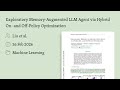 Exploratory Memory-Augmented LLM Agent via Hybrid On- and Off-Policy Optimization