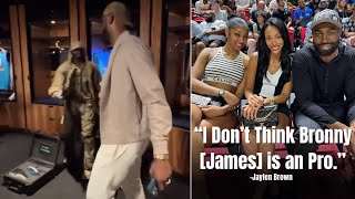 LeBron Ignores Jaylen Brown after he Disrespected Bronny!