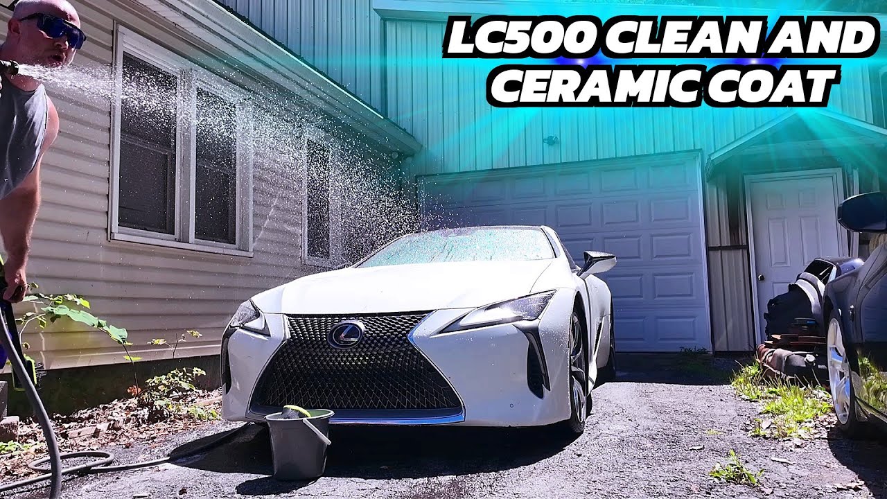 Cleaning and fixing paint imperfections on my Lexus LC500 - YouTube