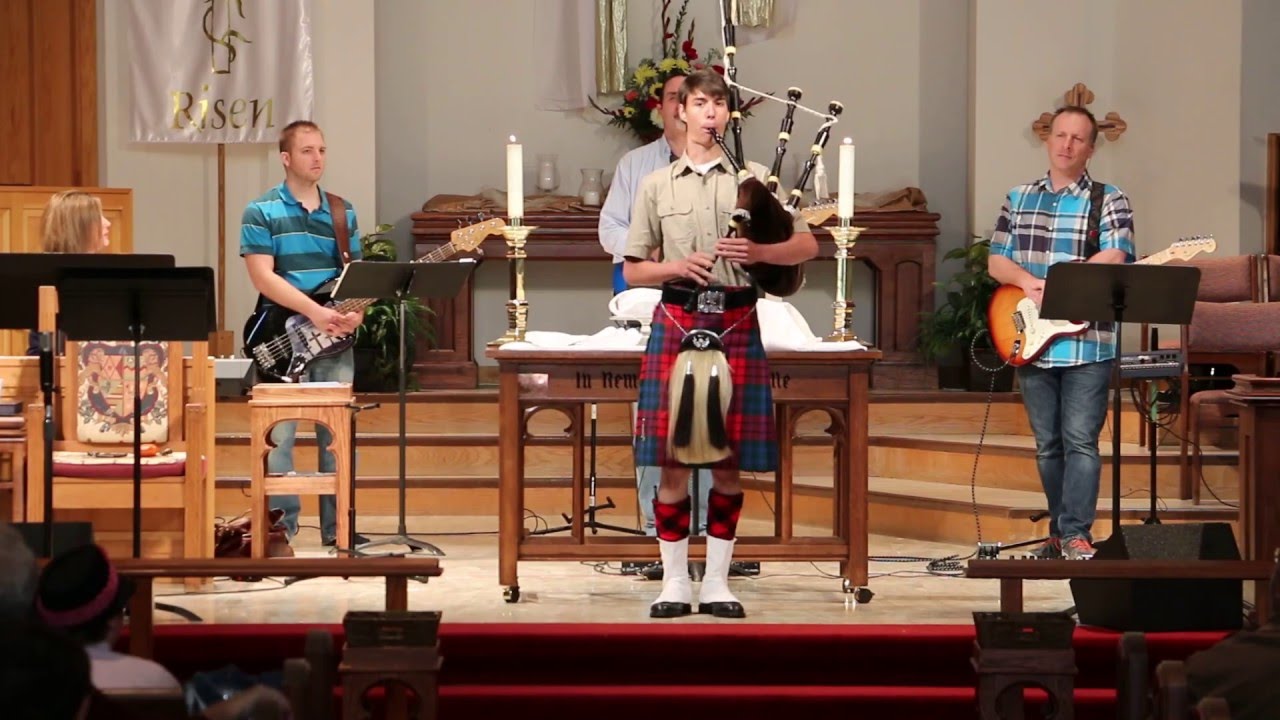 "Amazing Grace" on Bagpipe Claremore First United Methodist Church