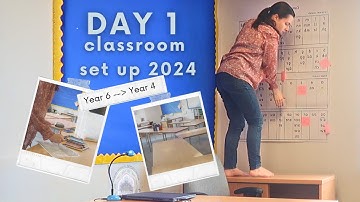 Teaching VLOG | CLASSROOM Setup Day 1 | Year 4 UK | SEPTEMBER new start | Petite Primary