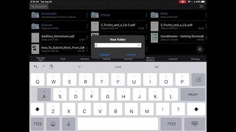 Creating Folders in Goodreader