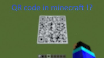 I made QR code in MInecraft !!