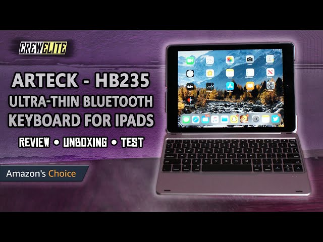 Arteck - Ultra-Thin Bluetooth Keyboard With Protective Case | Perfect For Apple iPad [REVIEW]