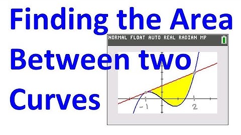 8.1B  Finding the Area Between two Curves (TI-84)