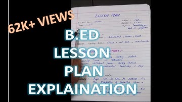 B.Ed Lesson Plan || How to MAKE Lesson Plan(of MATHS) ||Full HD