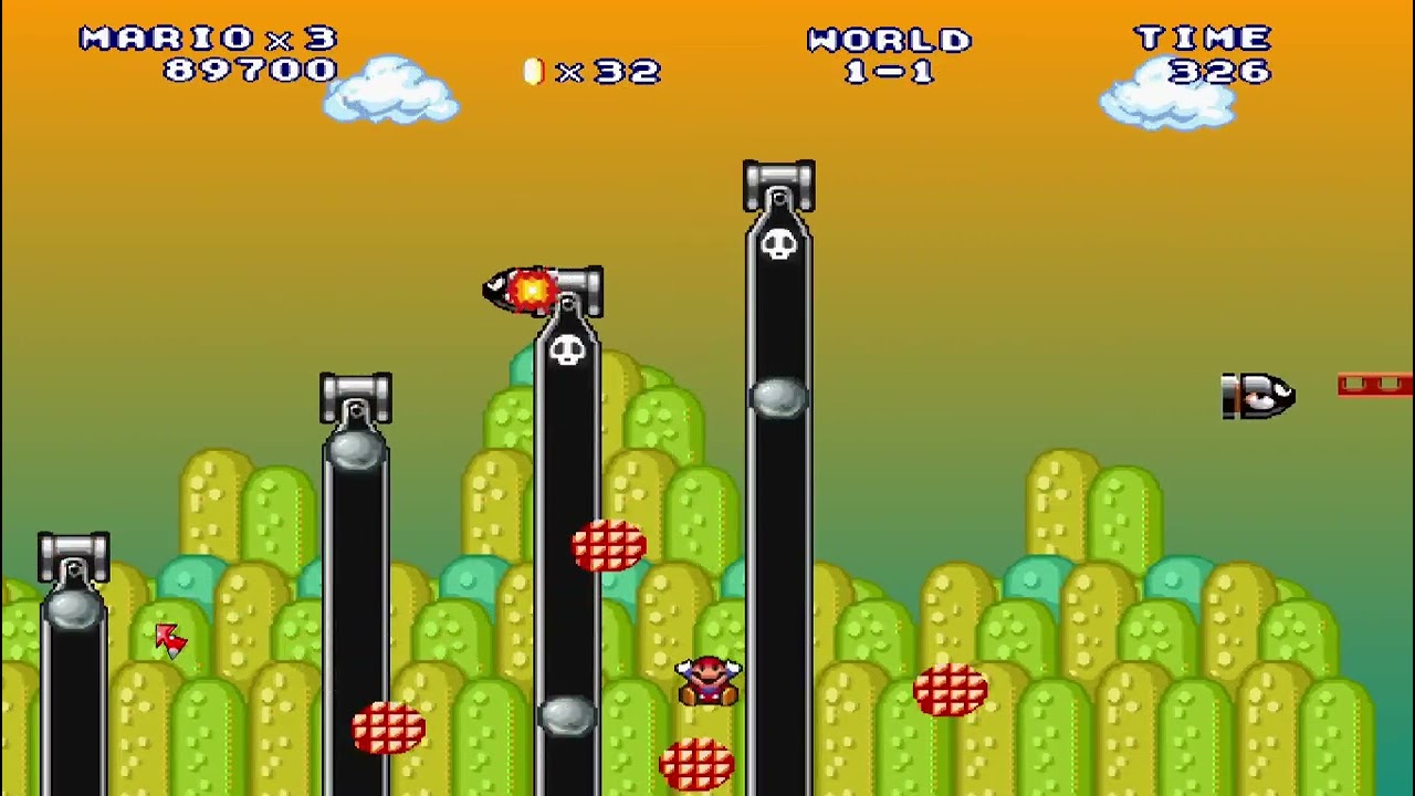 mario worker 3.0 super mario rowin worlds display level 1-1